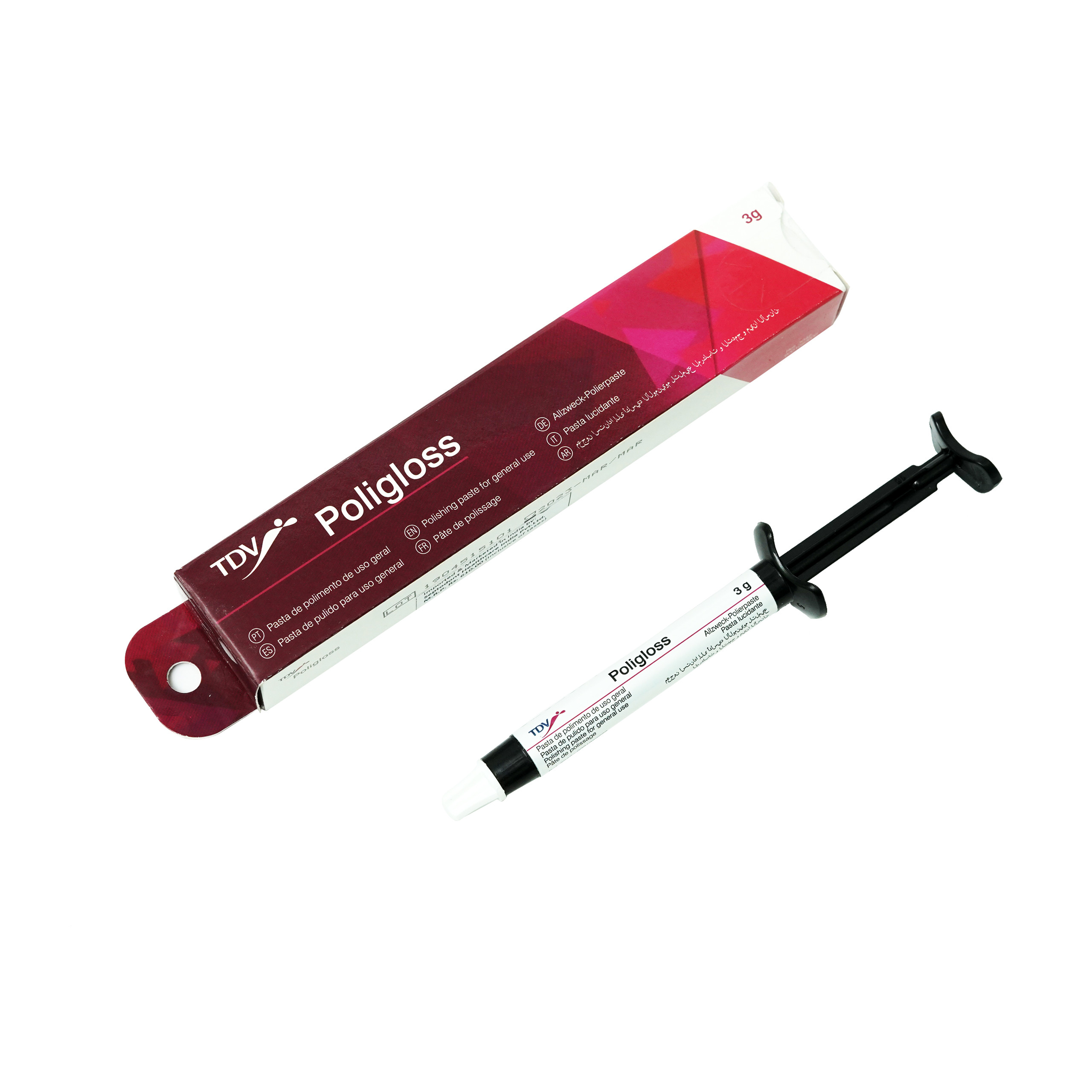 TDV Poligloss Dental Polishing Paste Syringe 3g